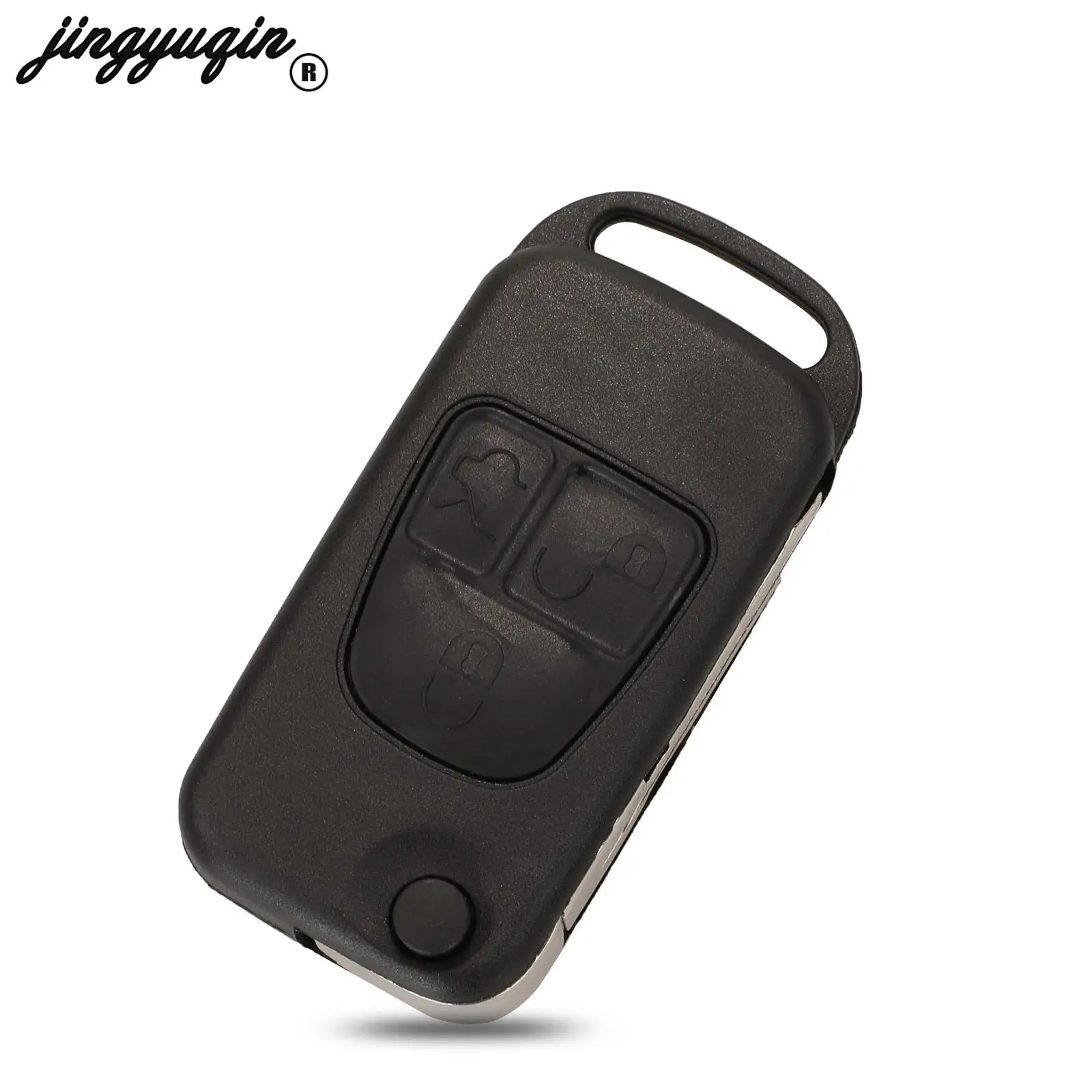 Jingyuqin 3 Pulsanti Telecomando Per Auto Chiave Shell Fob Per Mercedes Benz B200 A160 W124 W202 W210 Auto Con Sostituzione Lama Hu39