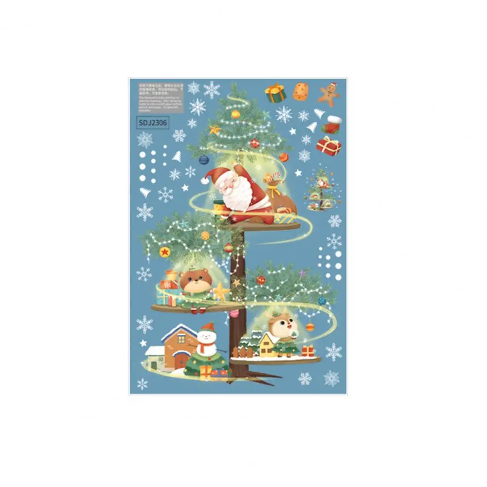 Decorazioni Per Finestre Natalizie Decalcomanie Per Finestre Per Finestre Natalizie Decorazioni Per Finestre Babbo Natale Pupazzo Di Neve Fiocco Di Ne