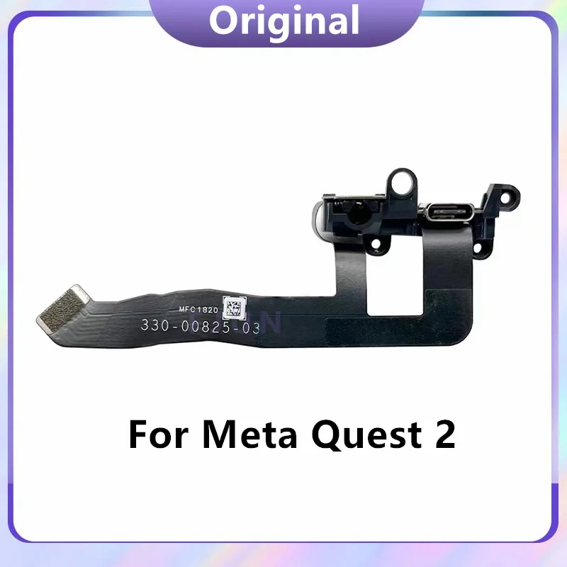 Originale Per Meta Oculus Quest 2 Vr Headset Power Aux Cuffie Jack Audio Flex Cable Parti Di Ricambio Accessorio