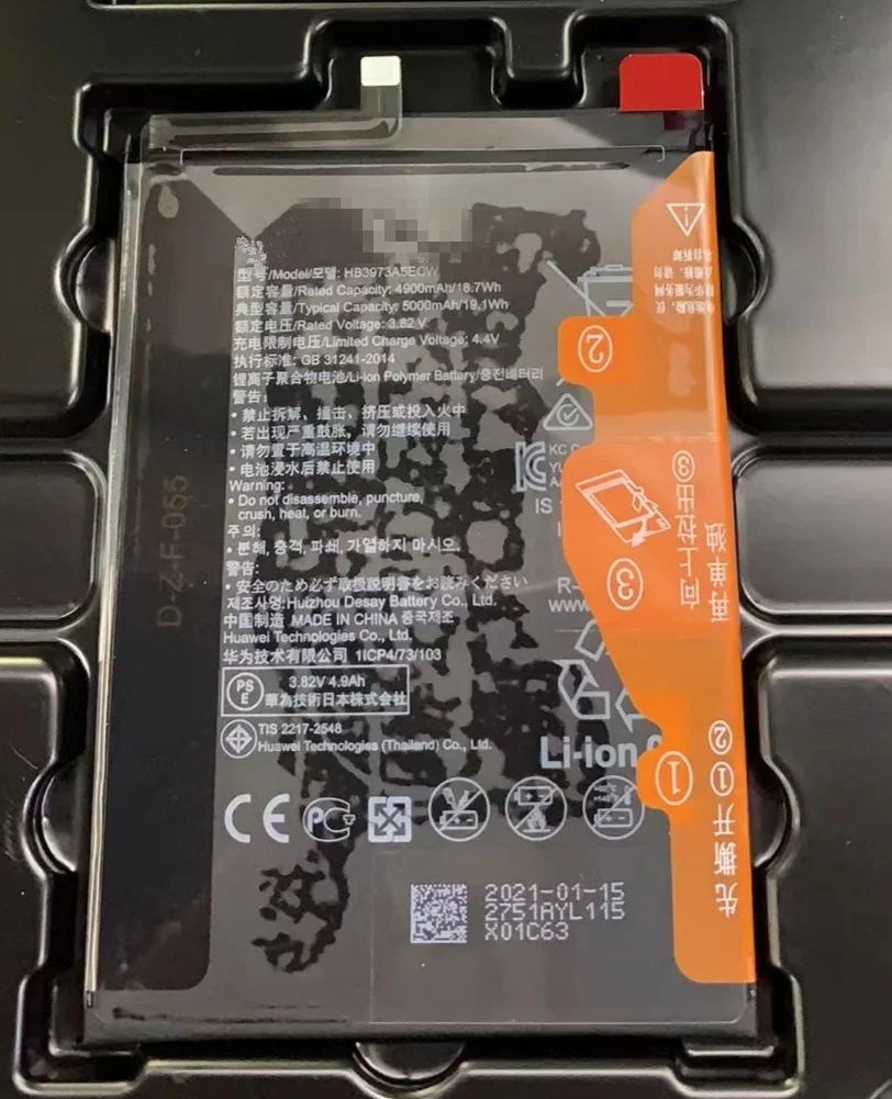 100% Nuova Batteria Muslimatexlimb 5000Mah Honor Note 10/Honor 8X Max /Mate 20X 20 X Evr-Al00
