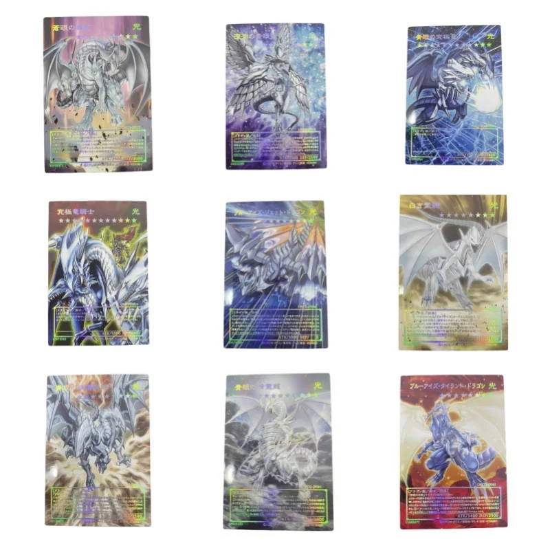 Yu Gi Oh Master Of Knight Dragon Self Made Carte In Rilievo Laser Collezione Di Carte Anime Personaggi Del Gioco Giocattoli Regalo Serie Classica