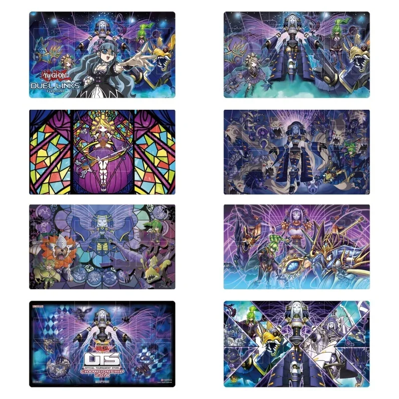 Yu Gi Oh El Shaddoll Construct Self Made Rubber Collection Card Dueling Mat Regali Anime Game Characters Classic Series Cards Pad