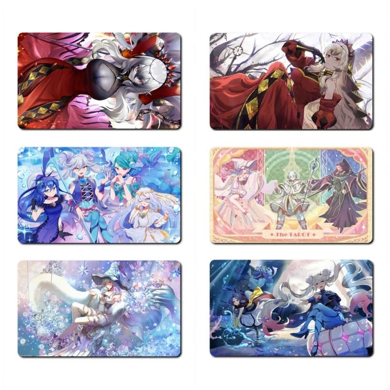 Yu Gi Oh Red Cartesia Marincess Series Animation Characters Single Table Mat Battle Pad Classics Anime Collection Cards Toy