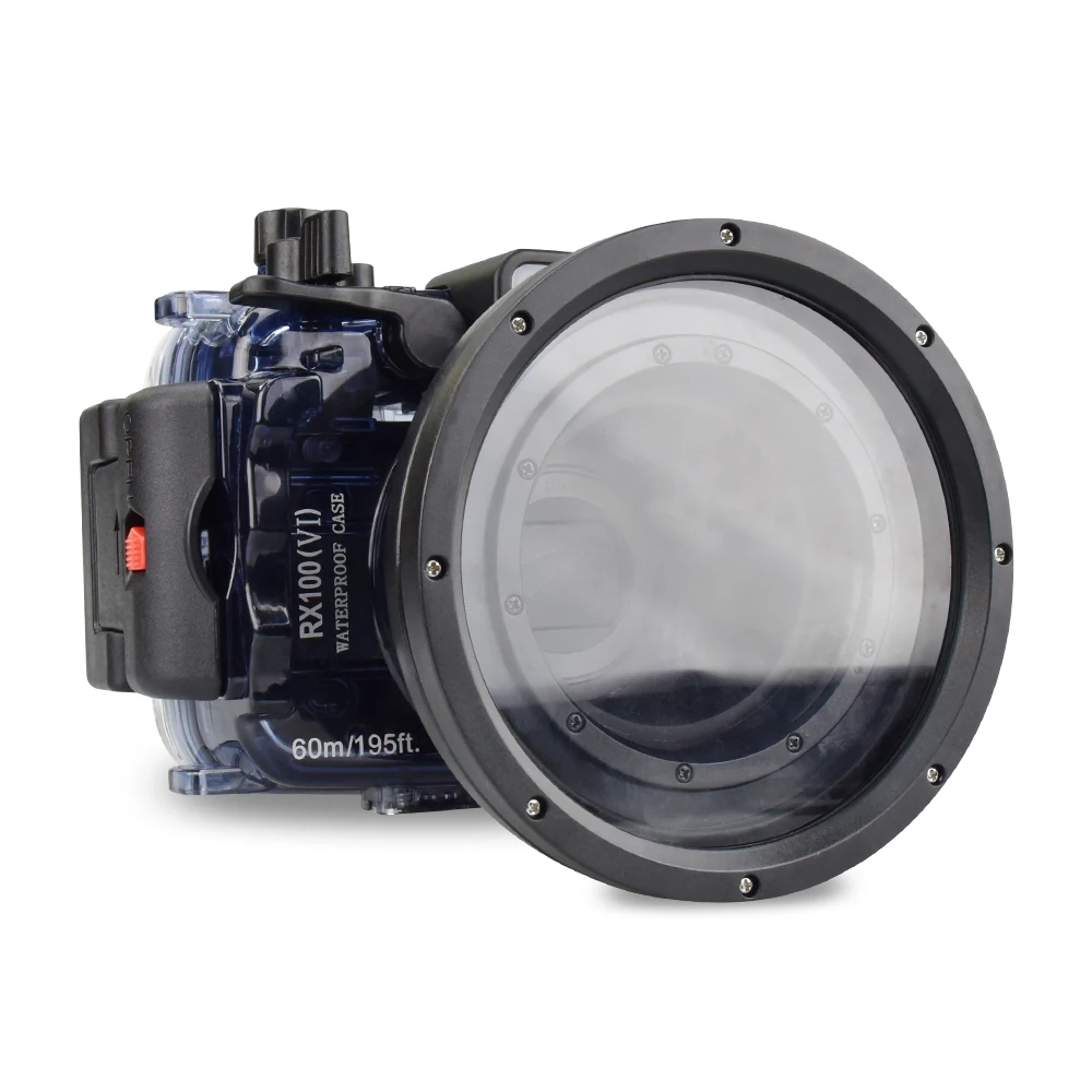 Seafrogs 60M/195Ft Custodia Impermeabile Per Fotocamera Subacquea Custodia Per Immersioni Subacquee Per Sony Rx100 Vi Mark 6 Photography