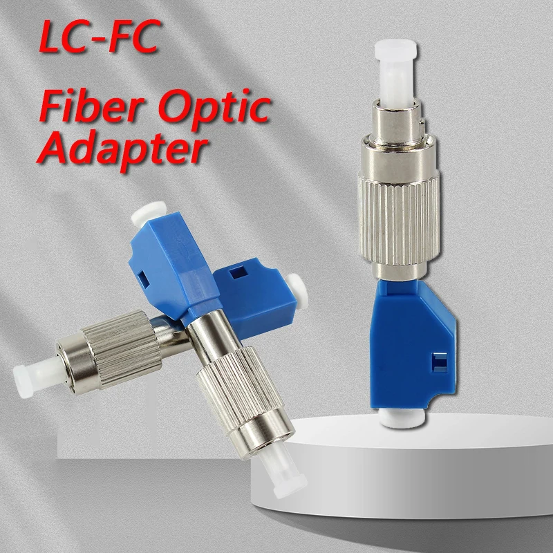 10 Pcs Lc Female To Fc Male Lc-Fc 2.5Mm To 1.25Mm Sm 9/125 Hybrid Adapter Fiber Optical Adapter