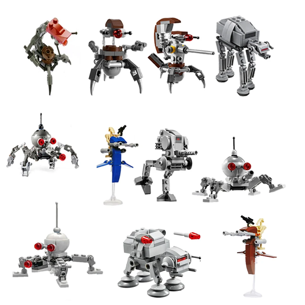 Compatibile 75036 8014 Scena A St Atat Droids Clone Wars Trooper Set Building Blocks Mini Action Figure Toys