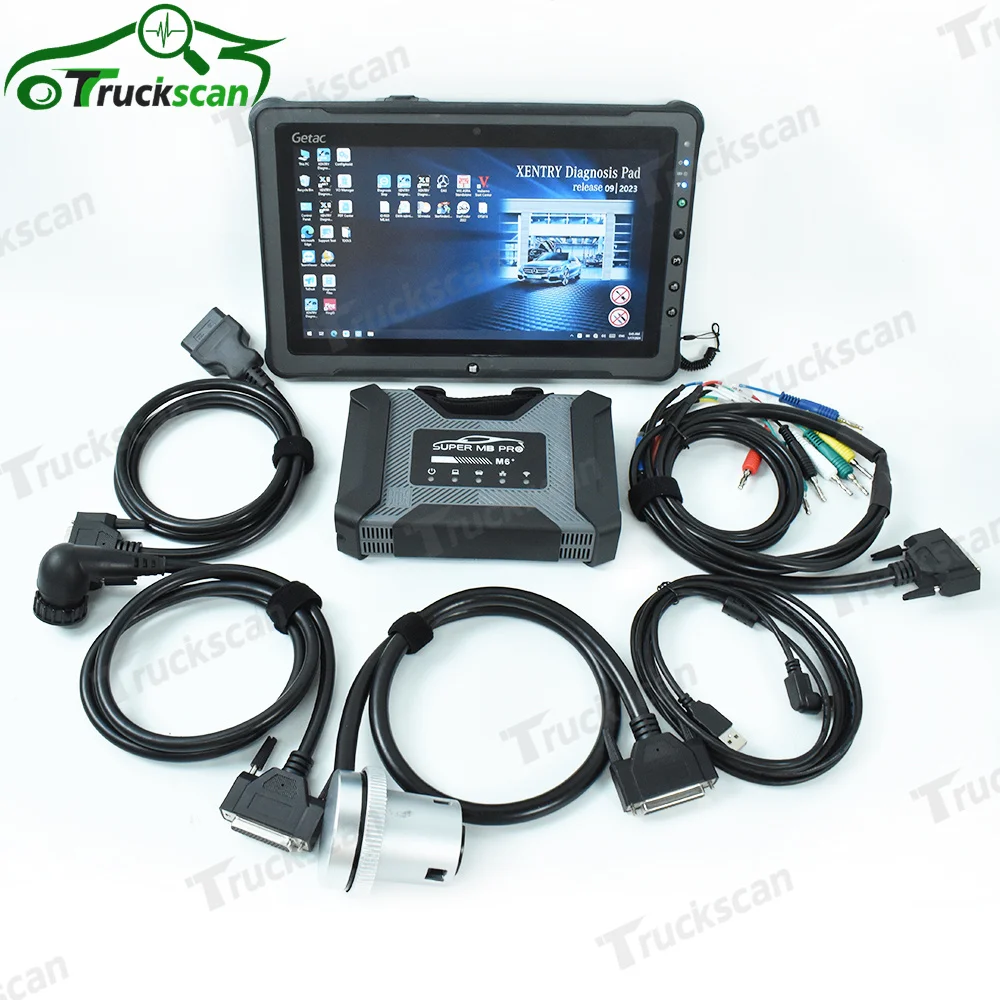 Super Mb Pro M6 Plus M6 + Per Benz Car Truck Diagnostic Tool Full Doip V2023.12 Ssd F110 Tablet I5 Generation Tablet