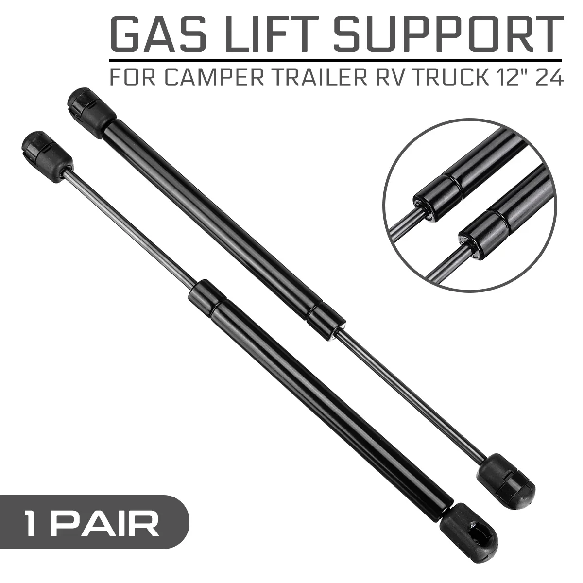 C1603795 C16-03795 C1603795 Per Camper Trailer Rv Truck 12 "24 Gas Shock Lift Strut Bar Asta Di Supporto