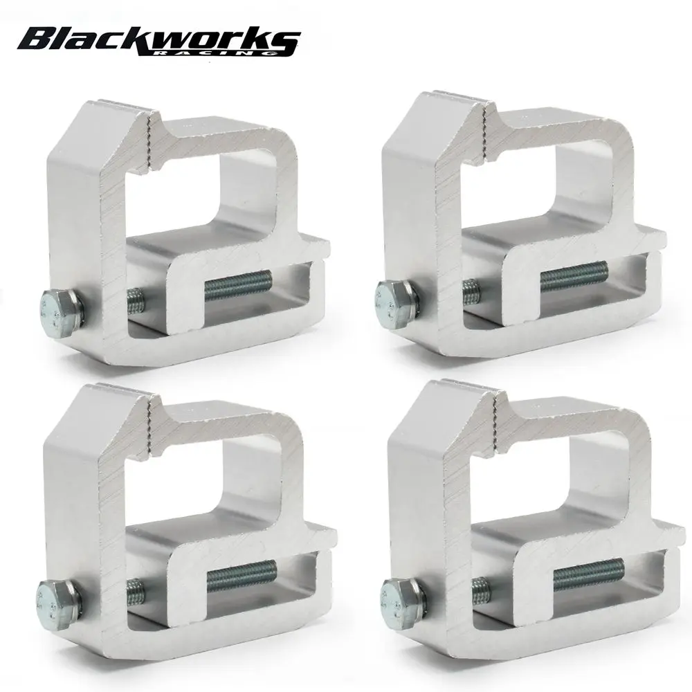 Car Abn Truck Topper Clamps - 4 Pack Truck Cap Mounting Clamps Adjustable For Truck Bed Rack And Truck Canopy Brackets Silver