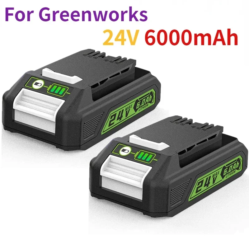 Sostituzione Greenworks 24V 6.0Ah Bag708 Batteria 29842 Batteria Al Litio Compatibile Con 20352 22232 24V Greenworks Battery Tools