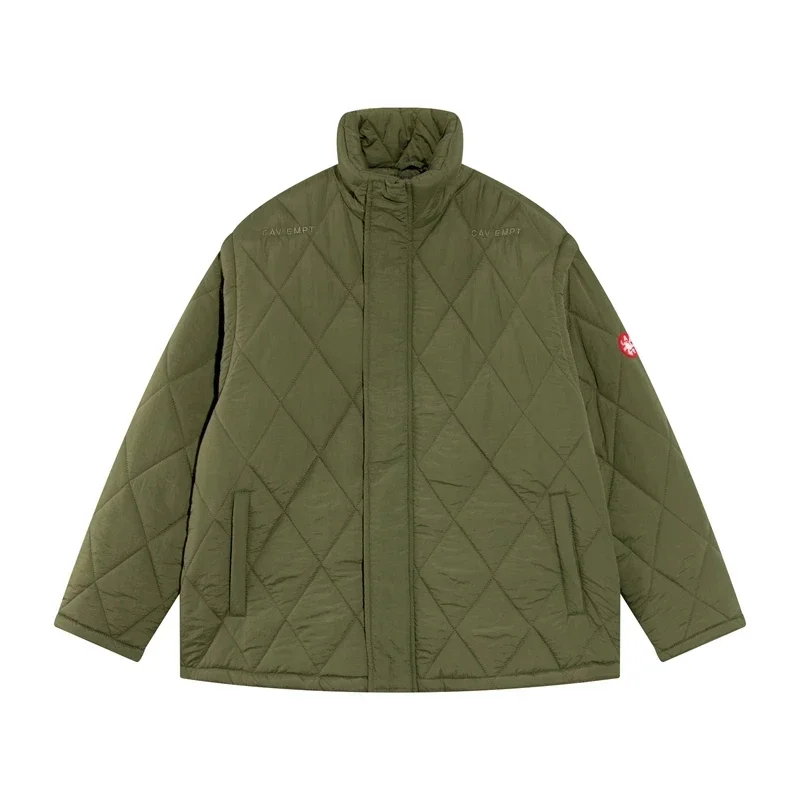 Y2K Cavempt Fashion Bread Puffer Jacket Parka Men Cav Empt Women Vintage Hooded Loose Addensare Down Cappotti