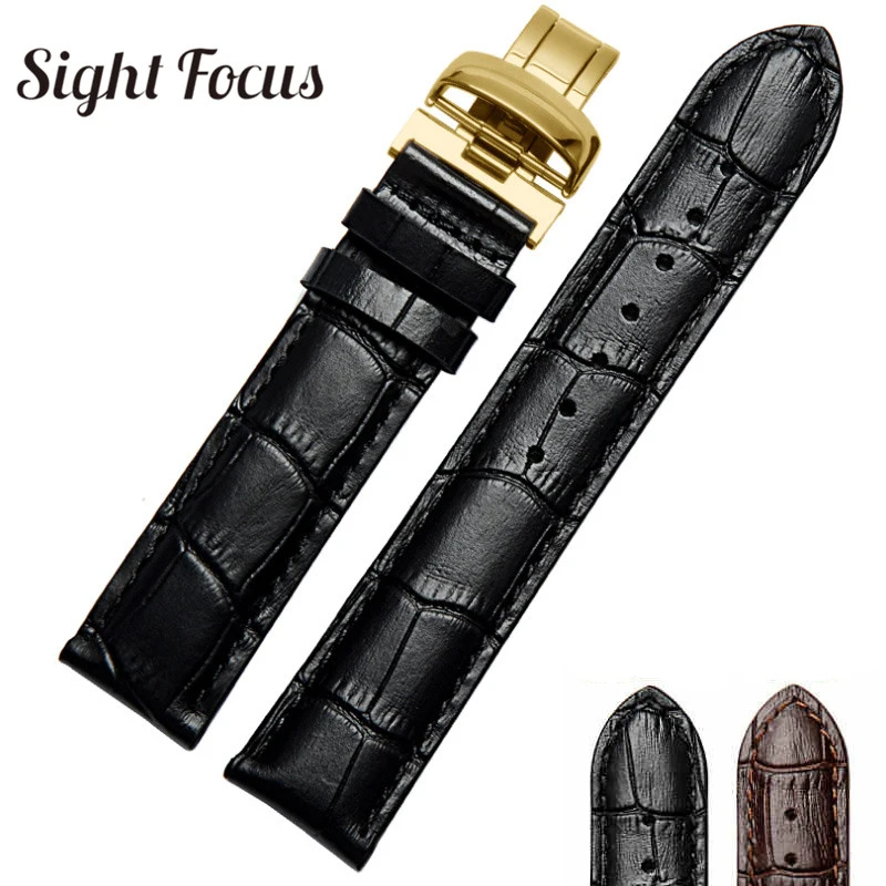 18 Millimetri 19 Millimetri 20 Millimetri 22 Millimetri Cinturino Per Tissot 1853 T41 Prc200 Vigilanza Di Cuoio Di Vacchetta Marrone Nero Della Cinghi