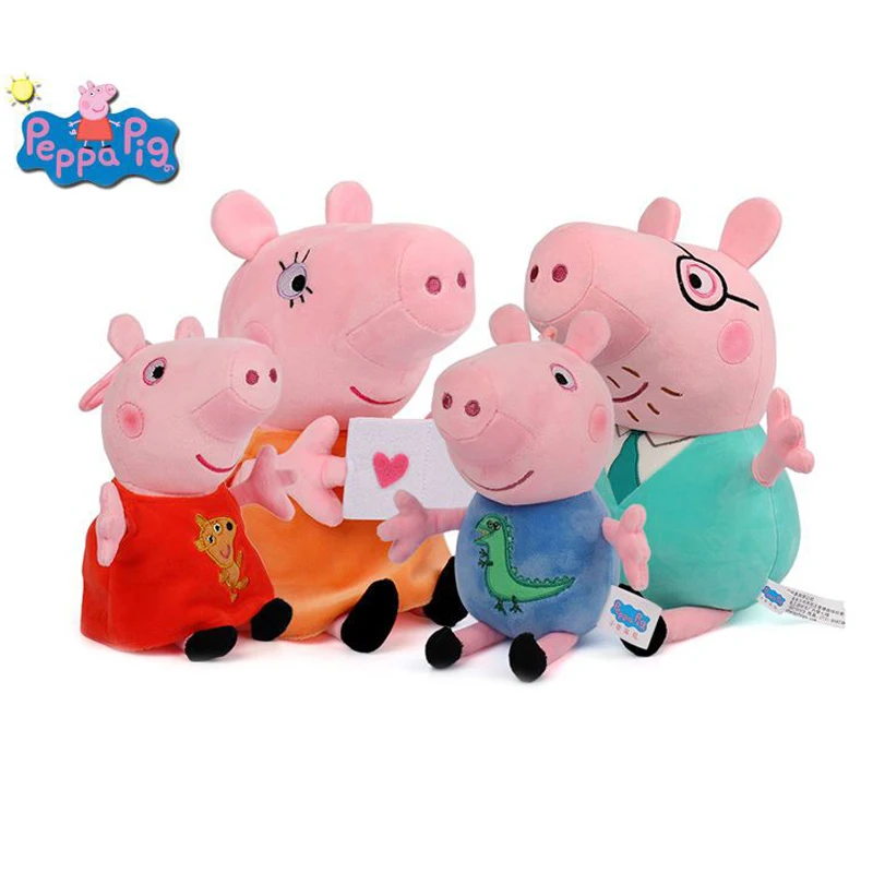 Peppa Pig Peluche Set Giocattoli 4 Pezzi Peppa Pig George Pig Mamma E Papà George Pig Famiglia Peluche Bambola Festa Regali Di Natale Giocattoli