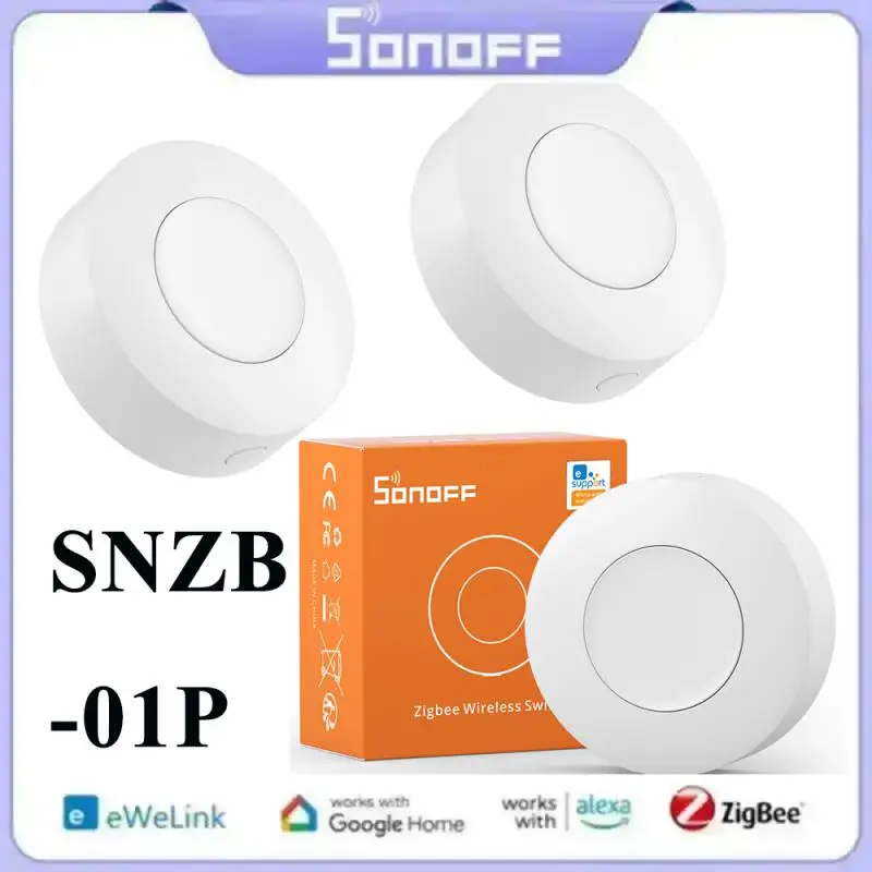 Sonoff Snzb-01P Zigbee Wireless Switch Smart Home Scene Handy Button Interruttori A Parete Funzionano Con Alexa Google Zbbridge Ifttt Ewelink