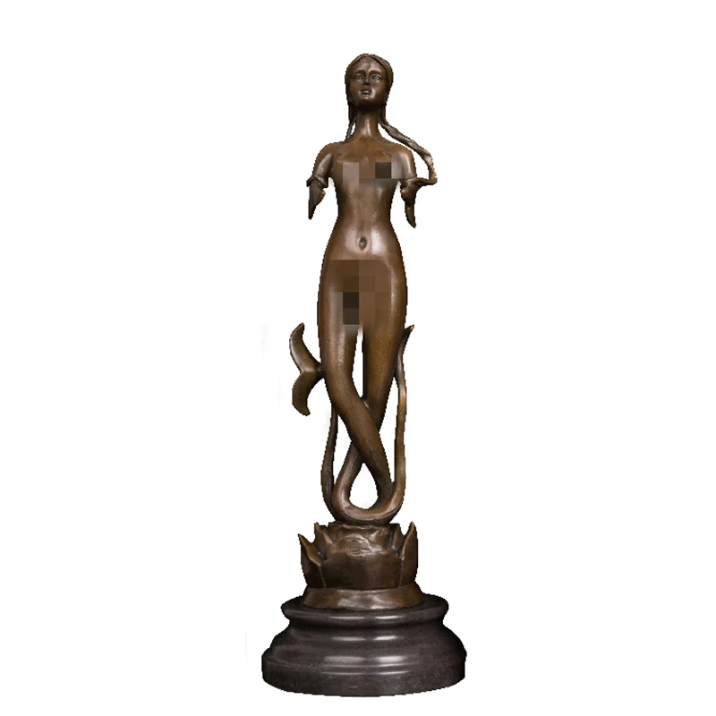 Wpa-314 Modern Bronze Flower Goddess Statue Figurine Western Metal Art Hot Casting Scultura In Bronzo Per La Decorazione Domestica
