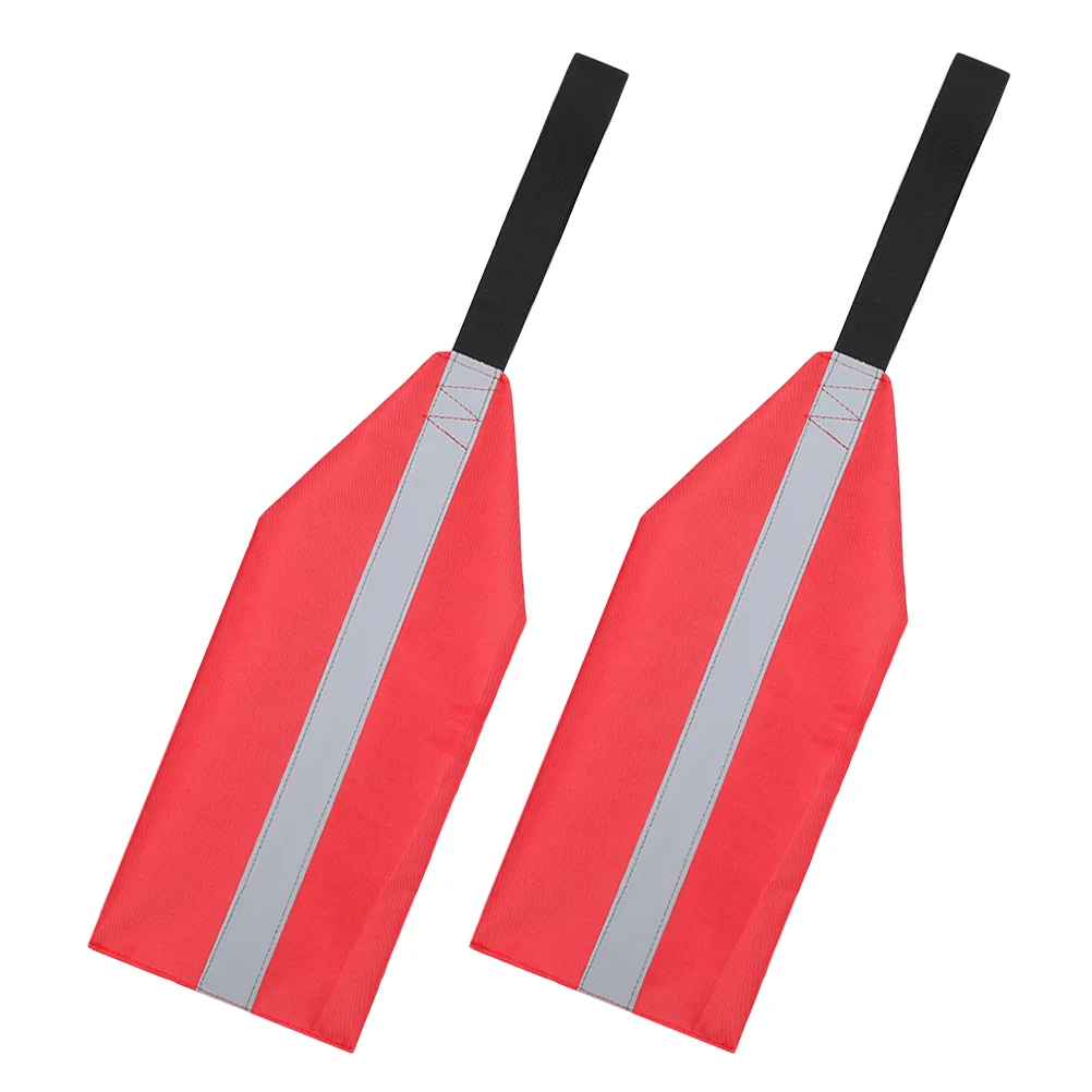 2Pcs Kayak Bandiere Riflettenti Kayak Sups Flags Kayak Traino Bandiere Rimorchio Bandiere Sicure Forniture Per Kayak