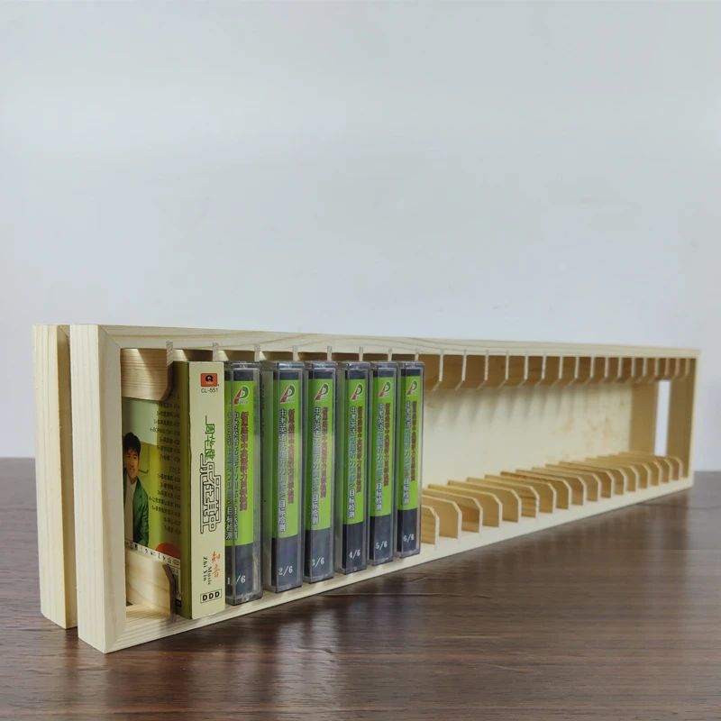 Supporti Supporto Cd Rack Storage Wall Shelf Separator Home Holder Organizer Cd Rack Legno Rangement Dvd Mobili Di Lusso