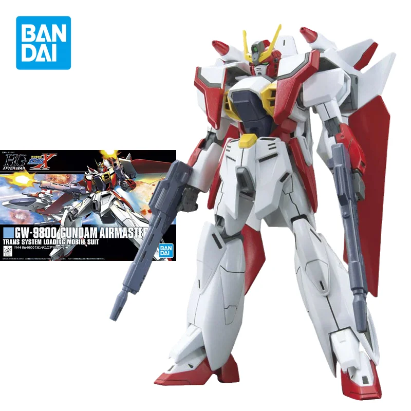 Bandai Original Gundam Model Kit Anime Figure Hgaw 1/144 Gw-9800 Gundam Airmaster Action Figures Giocattoli Da Collezione Regali Per Bambini