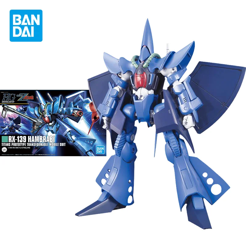 Bandai Original Gundam Model Kit Anime Figure Hguc 1/144 Burger Rx-139 Action Figures Ornamenti Da Collezione Giocattoli Regali Per Bambini