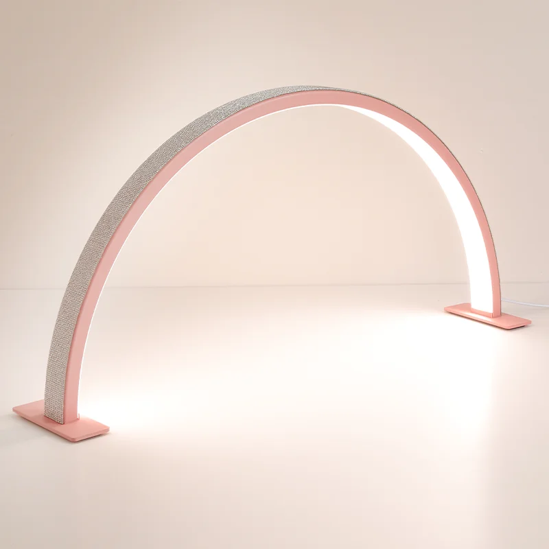 48W Led New Ottimizzato Beauty Salon Light Half Moon Nail Lamp Per Unghie Extension Ciglia Sopracciglio Light Arch Shape Manicure Light