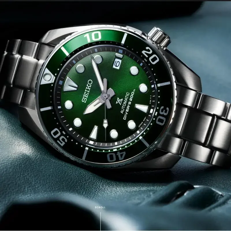 Seiko Prospezione Ex 3Rd Gen "Sumo" Diver 200M Automatic Green Dial Sapphire Glass Watch Spb103J1 Orologi Da Uomo Articoli Di Spedizione Gratuiti