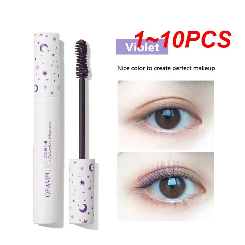 1 ~ 10 Pezzi Nuovo 4 Colori Sexy Dazzle Lash Color Mascara Natural Roll Warped Quattro Colori Durevole Senza Finitura Soft Mascara Eye Makeup