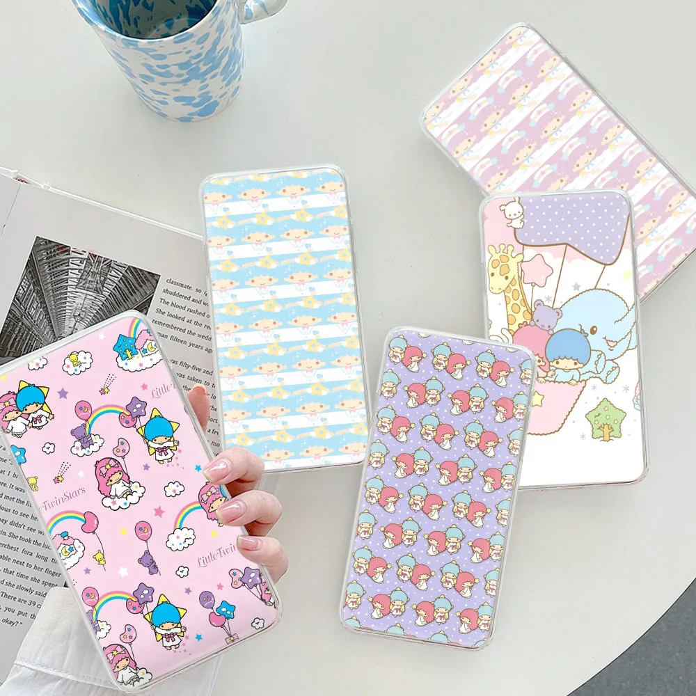 Custodia Trasparente Little Twin Stars Per Lg V60 Thinq5 V50 V40 Stylo 6 Q61 Q60 Q52 K30 K92 K62 Cover