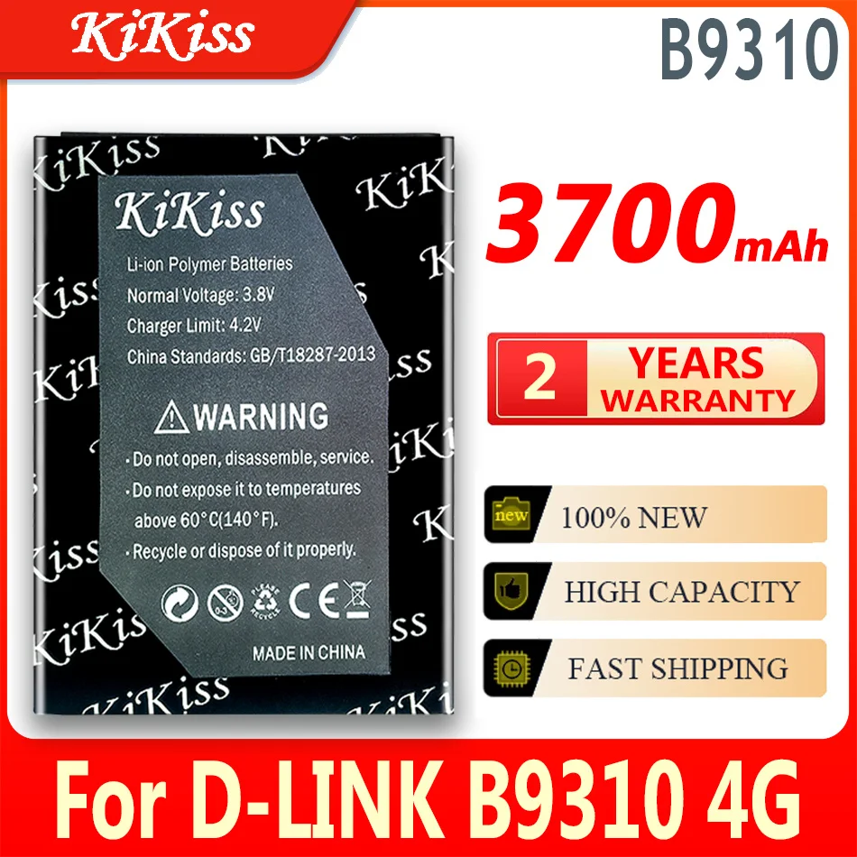 Batteria Kikiss Da 3700Mah Per Modem Hotspot Router Wi-Fi 4G Lte D-Link B9310