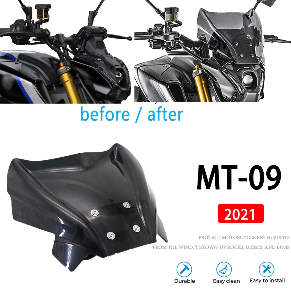 Parabrezza Givi Parabrezza Per Yamaha Mt09 / Sp Mt-09 Mt 09 Wind Shield Screen Protector Parts 2021