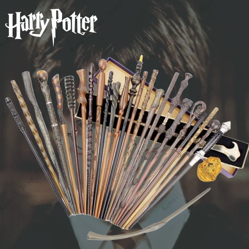 24 Tipi Di Bacchette Magiche Harried Con Nucleo In Metallo Malfoy Voldmort Hermione Ron Bellatrix Mcgonagall Magic Potter Wand Box