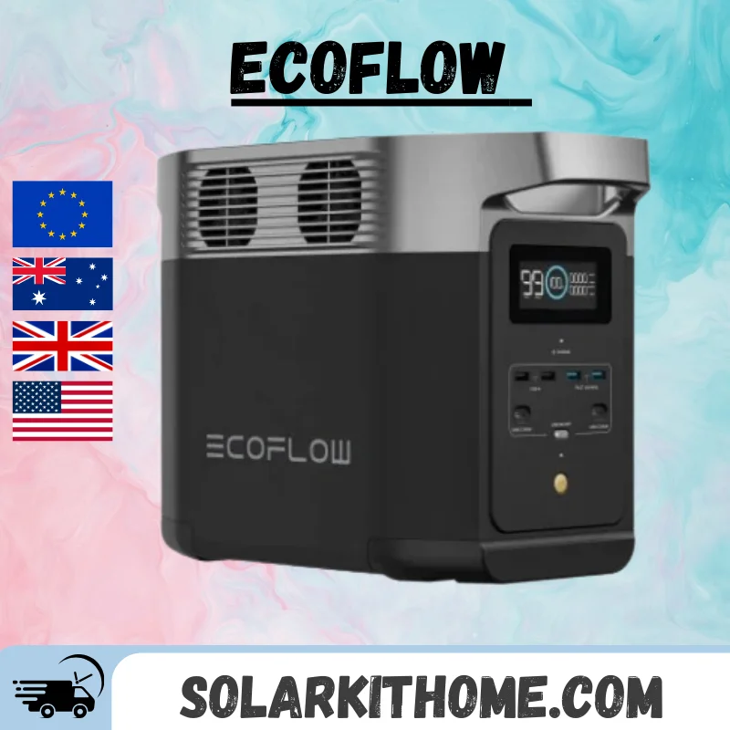 Generatore Solare Ecoflow Delta 2 Alimentatore Di Emergenza Powerstation 1024Wh Per Caravan Camping Caravan