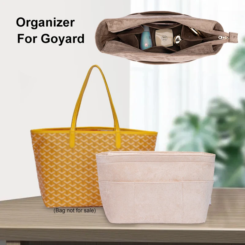 Organizer Per Borse In Peluche Adatto Per Goyard Tote Bag Borsa Da Donna Di Lusso A Forma Di Ventaglio Tote Shaper Travel Makeup Pouches Borsa Cosmeti