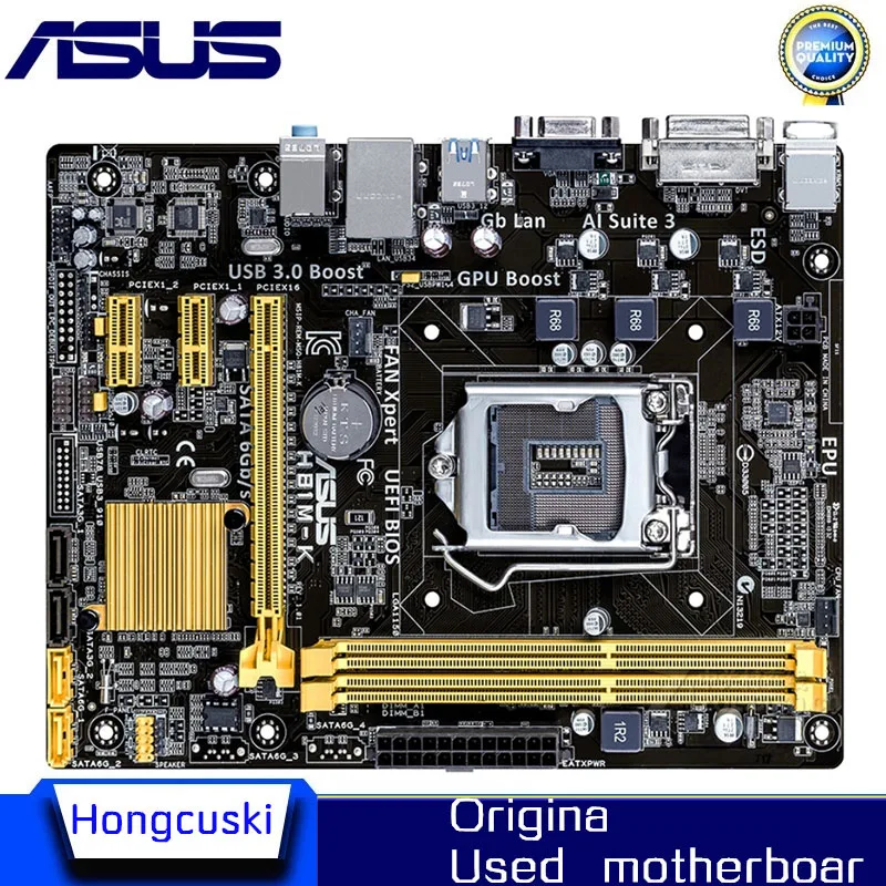 Utilizzato Per La Scheda Madre Originale Asus H81M-K Socket Lga 1150 Ddr3 H81 Sata3 Usb3.0 Scheda Madre Desktop