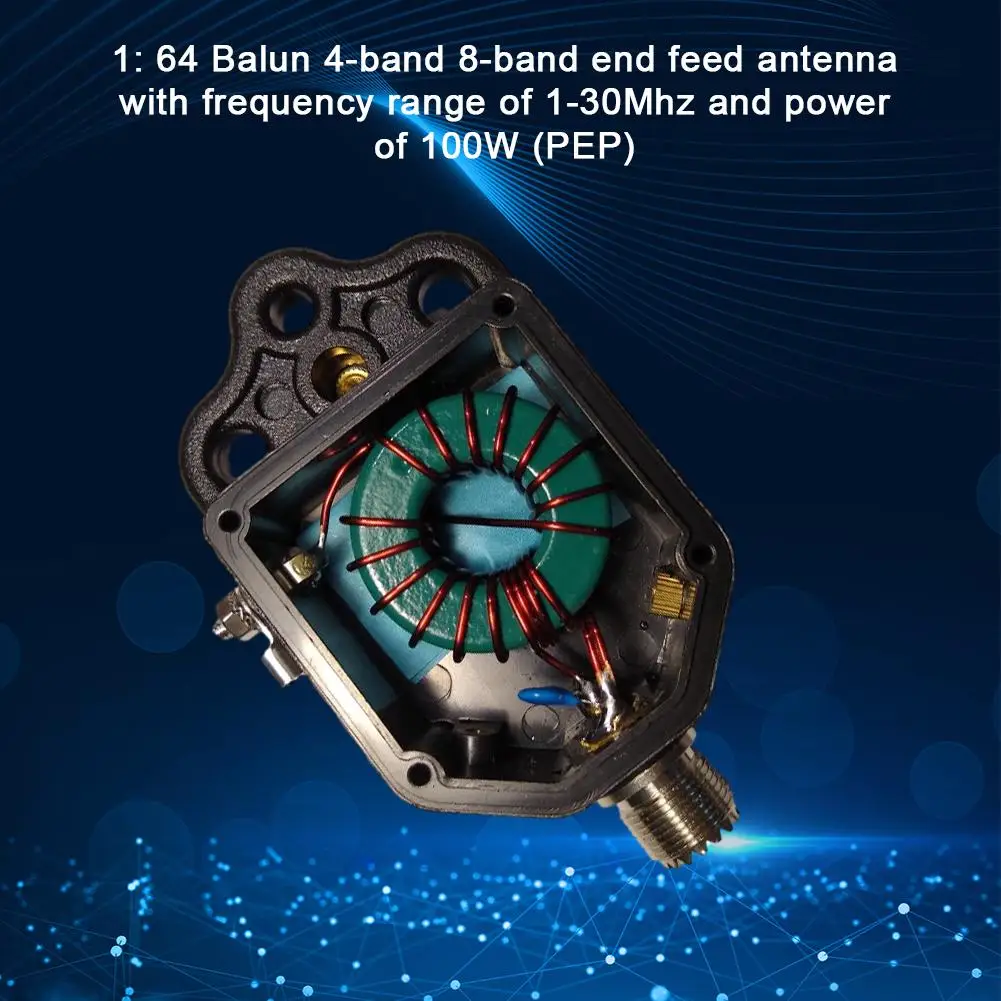 1:64 Balun 4-Band 8-Band Antenna Alimentata A Candela Gamma Di Frequenza Balun 100W Pep 1-30Mhz K8D4