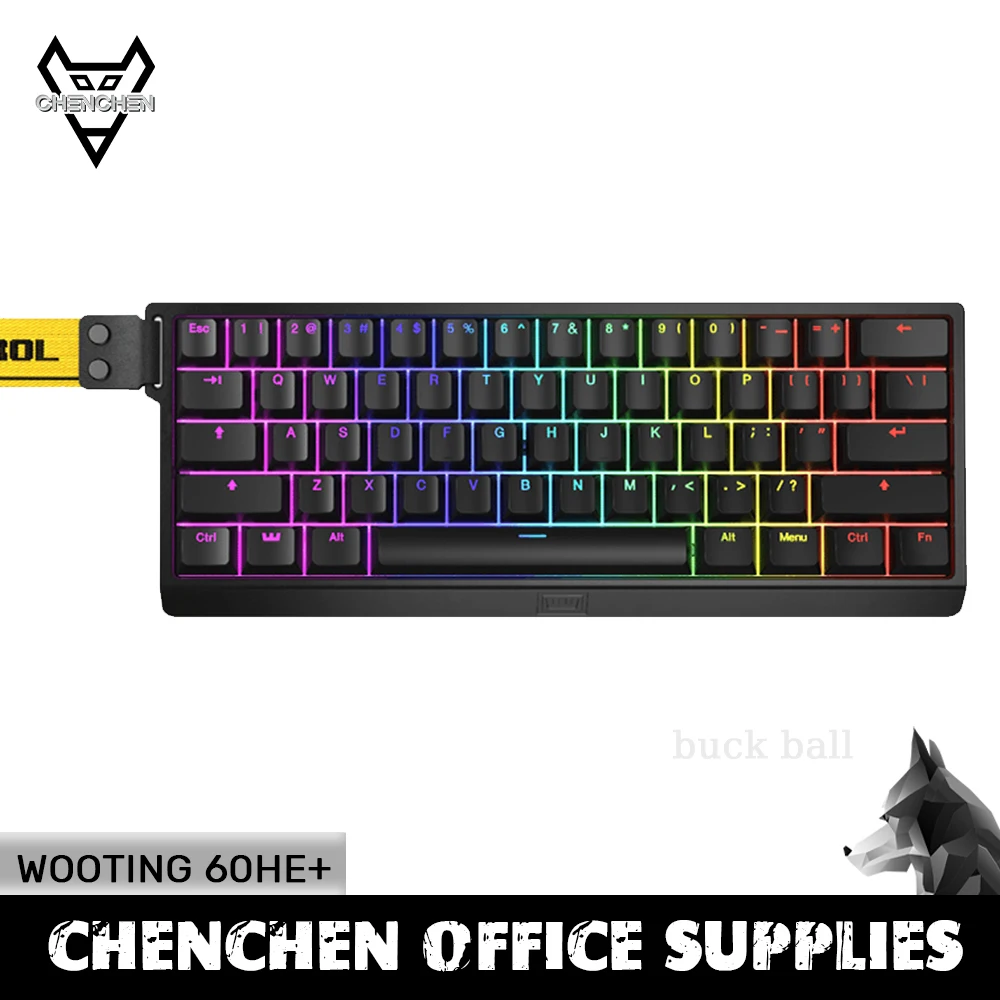 Wooting 60He + Tastiere Meccaniche Tastiera Wireless Bluetooth Interruttore Magnetico Guarnizione A 3 Modalità Rgb Tastiere Da Gioco Hot-Swap Personal