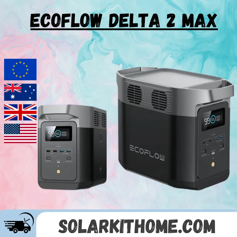 Ecoflow Delta 2 Max Portable Power Station Lifepo4 Batteria Per Capming Home Backup