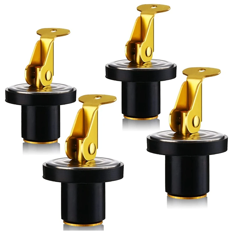 Spina Baitwell Da 4 Pezzi Spina Per Barca Da 5/8 Pollici Spina Per Barca In Ottone Live Well Plug Snap Lock Tappo Di Scarico Per Barca Per Barca Yacht