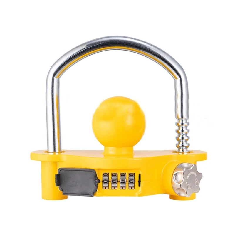 Universale Heavy Duty Hitch Lock Caravan Trailer Ball Coupler Password Trailer Lock Gancio A Forma Di U Blocco Antifurto Per Yacht K0Af