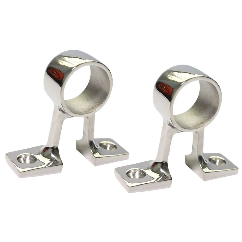 2 Pezzi Marine Boat Yacht Stainless Rail Due Gambe Stanchion 1 ''25Mm