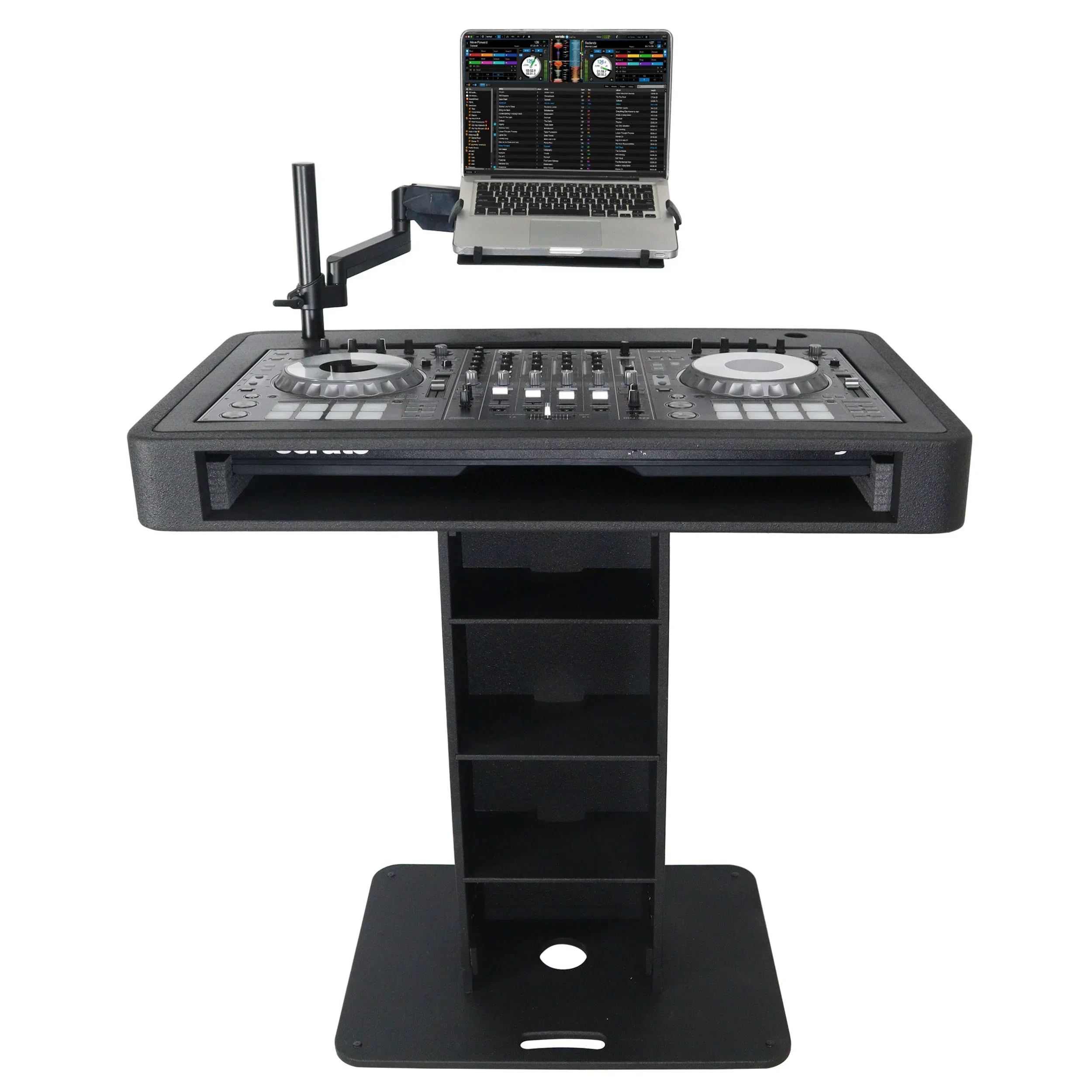 100% Autentico Kkmark Control Tower Dj Stand Booth Per Due Pioneer Cdj 3000 Denon Sc6000 Lettore Cd E Rane Dodici Giradischi