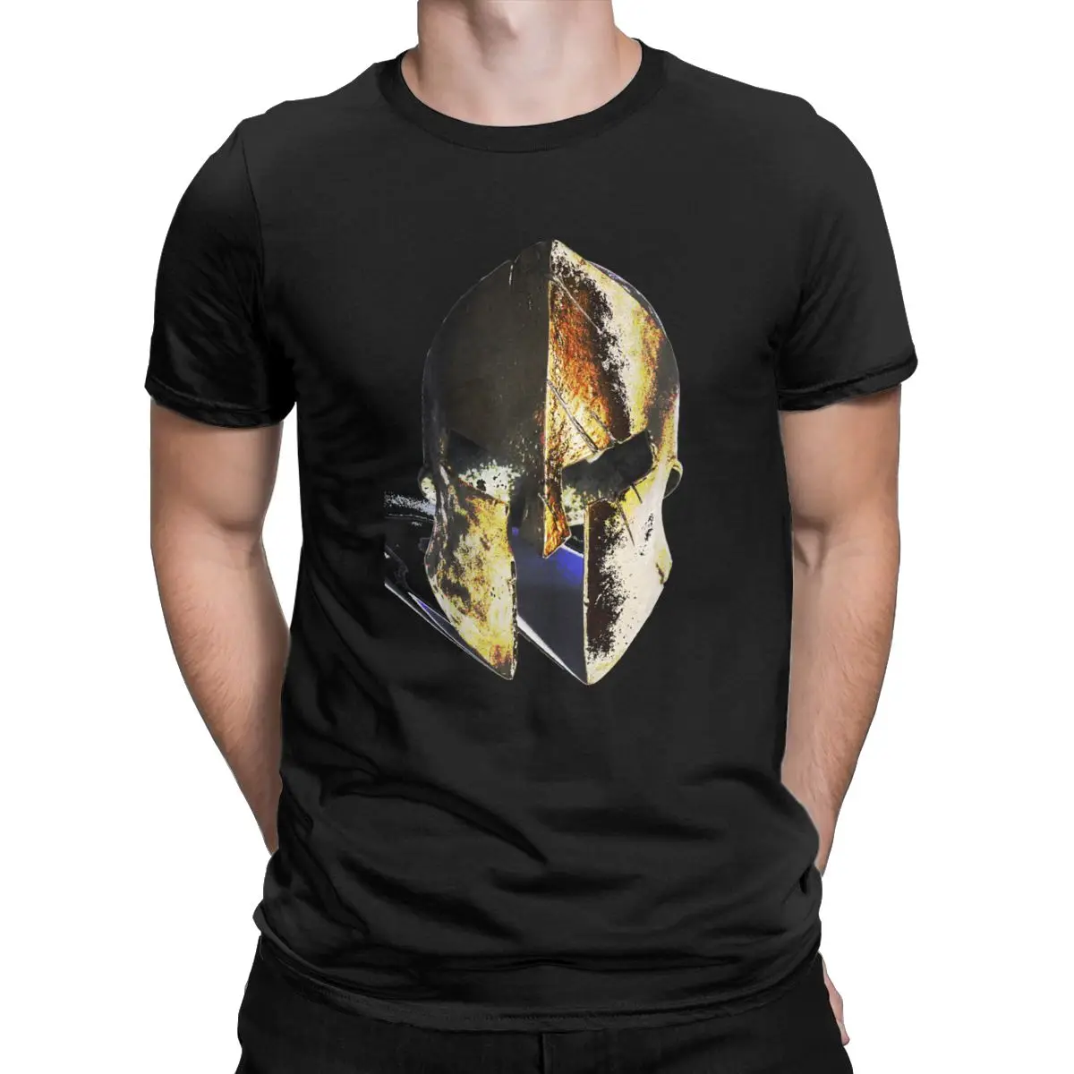 Spartan Helmet King Leonidas 300 Spartans Warriors Cotton Top Novità Manica Corta O Collo Plus Size T Shirt Per Uomo