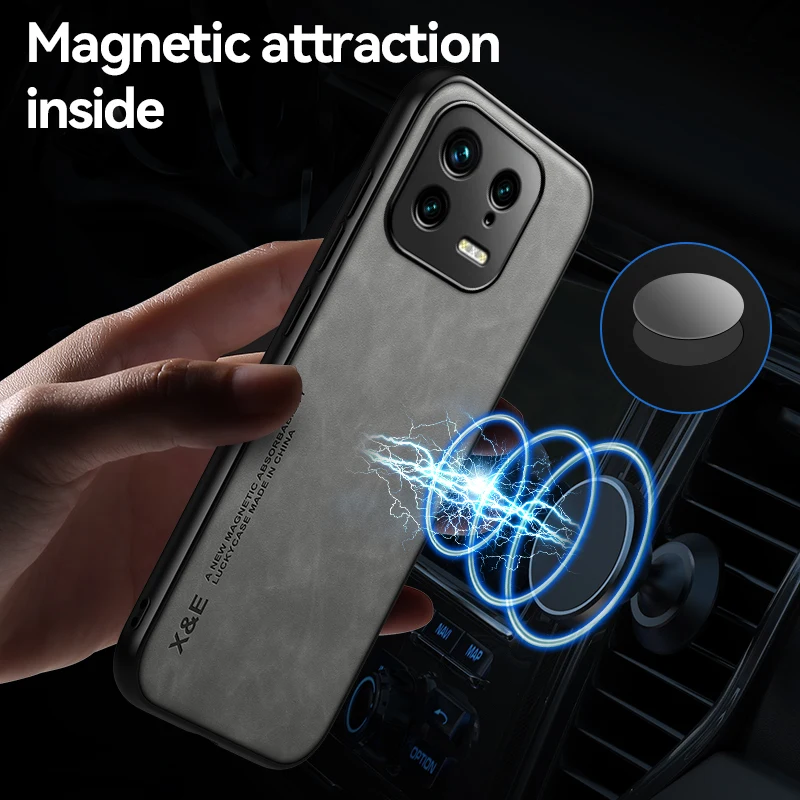 Per Xiaomi 13 Pro Custodia Magnetica Custodia In Pelle Opaca Per Xiaomi 13/Xiaomi 13 Lite/Xiaomi 13 Pro Custodia Per Fotocamera Antiurto Fundas