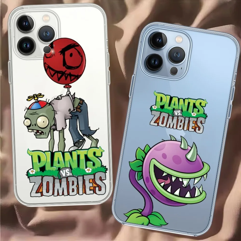 Game P-Plants Vs Custodia Per Telefono Zombies Per Iphone 15 13 14 12 11 Pro Max Xr X Se Xs Iphone13 14 Mini