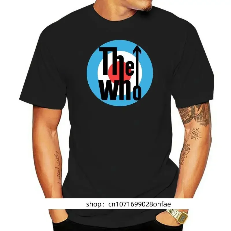 Kaus The Who Target Logo Klasik Mulia Uomo Uficiale Grup Musik Kasual Lengan Pendek Kaus Keren Blus Agglomerulki Cetak Leher-O