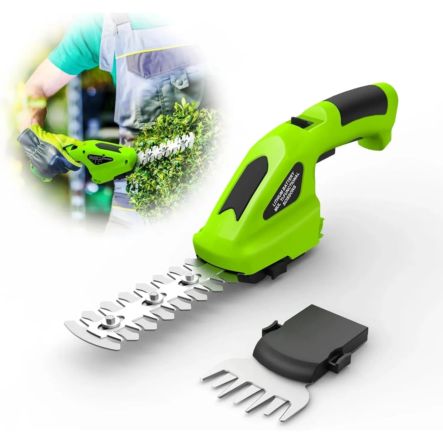 Tagliaerba A Batteria E Tagliasiepi Elettrico 2 In 1 Tagliasiepi Portatile 3.6V Tagliaerba Elettrico Batteria Ricaricabile