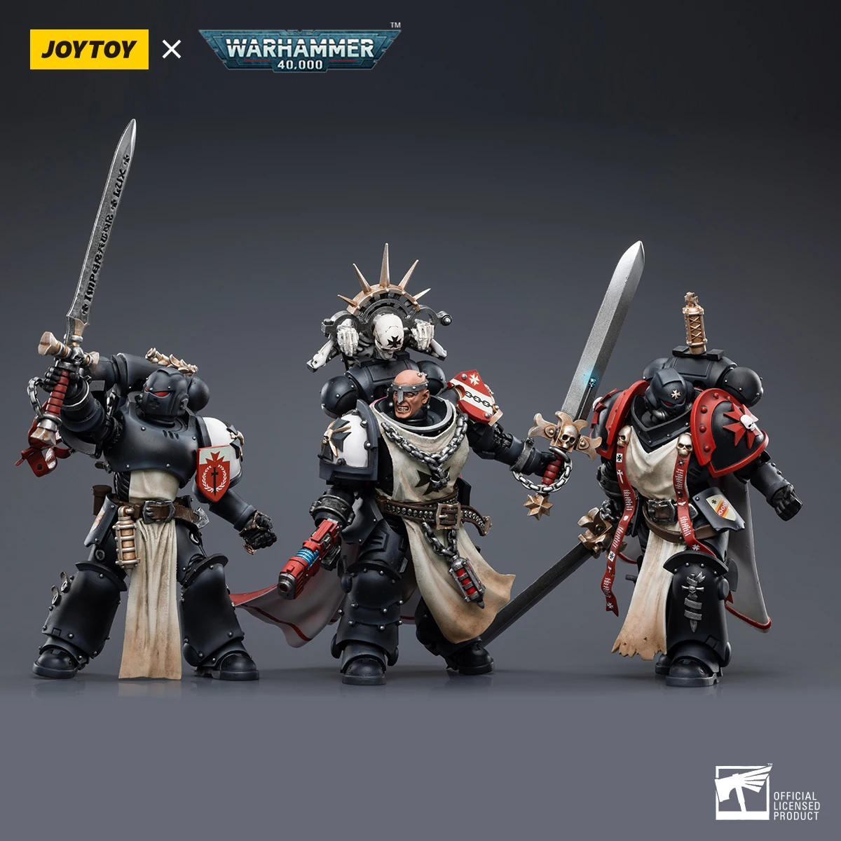 Joytoy Warhammer 40K 1: 18 Black Templars Marshal Primaris Sword Fratelli E Imperatori Champion