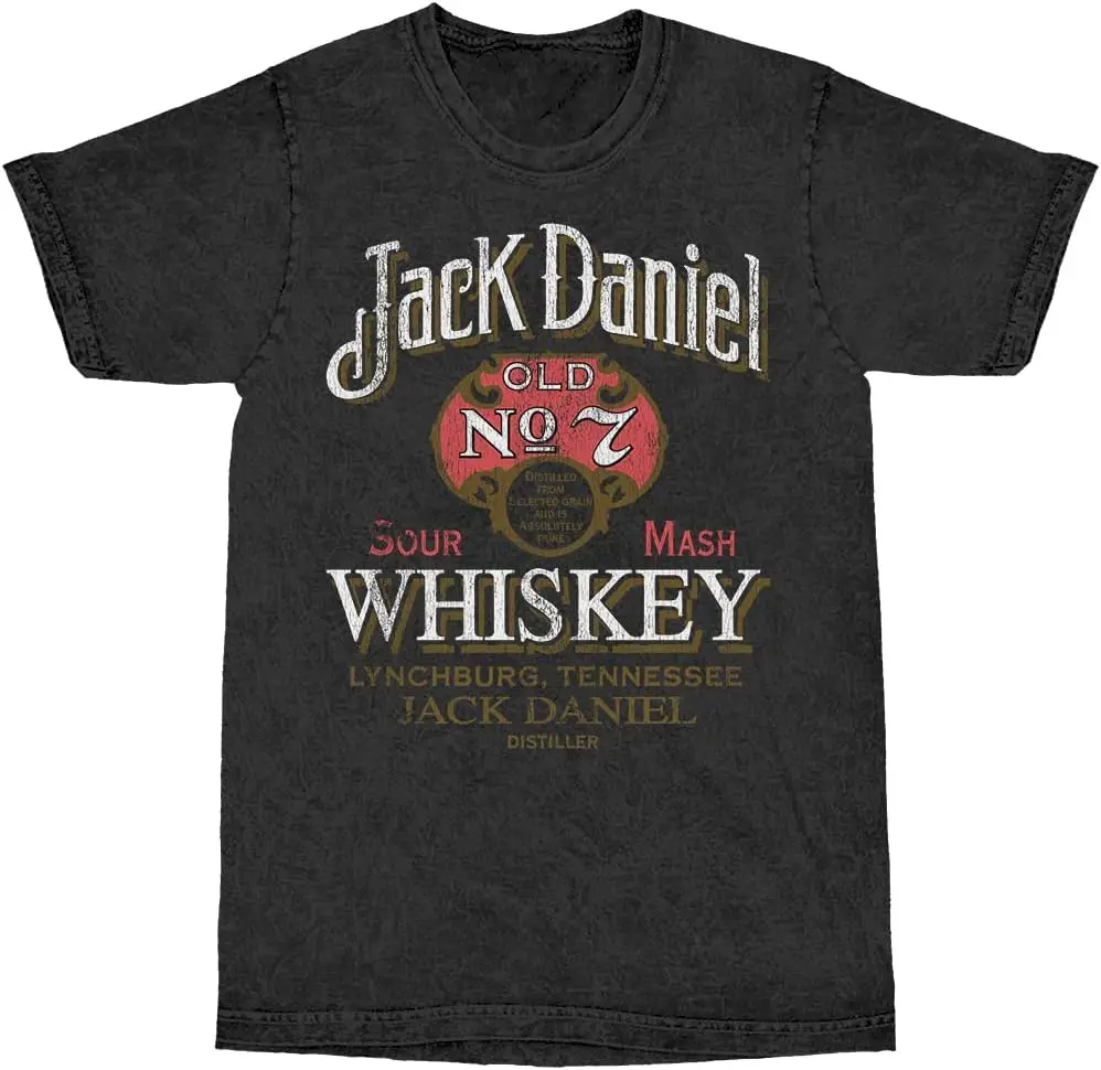 Jack Daniels Whisky Vintage Mineral Wash T-Shirt