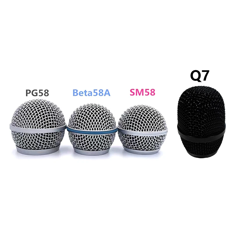 Nuova Testa Di Ricambio Per Microfono Per Sm58 Q7 Mesh Microfono Portatile Grill Mesh Head Per Shure Beta 58A