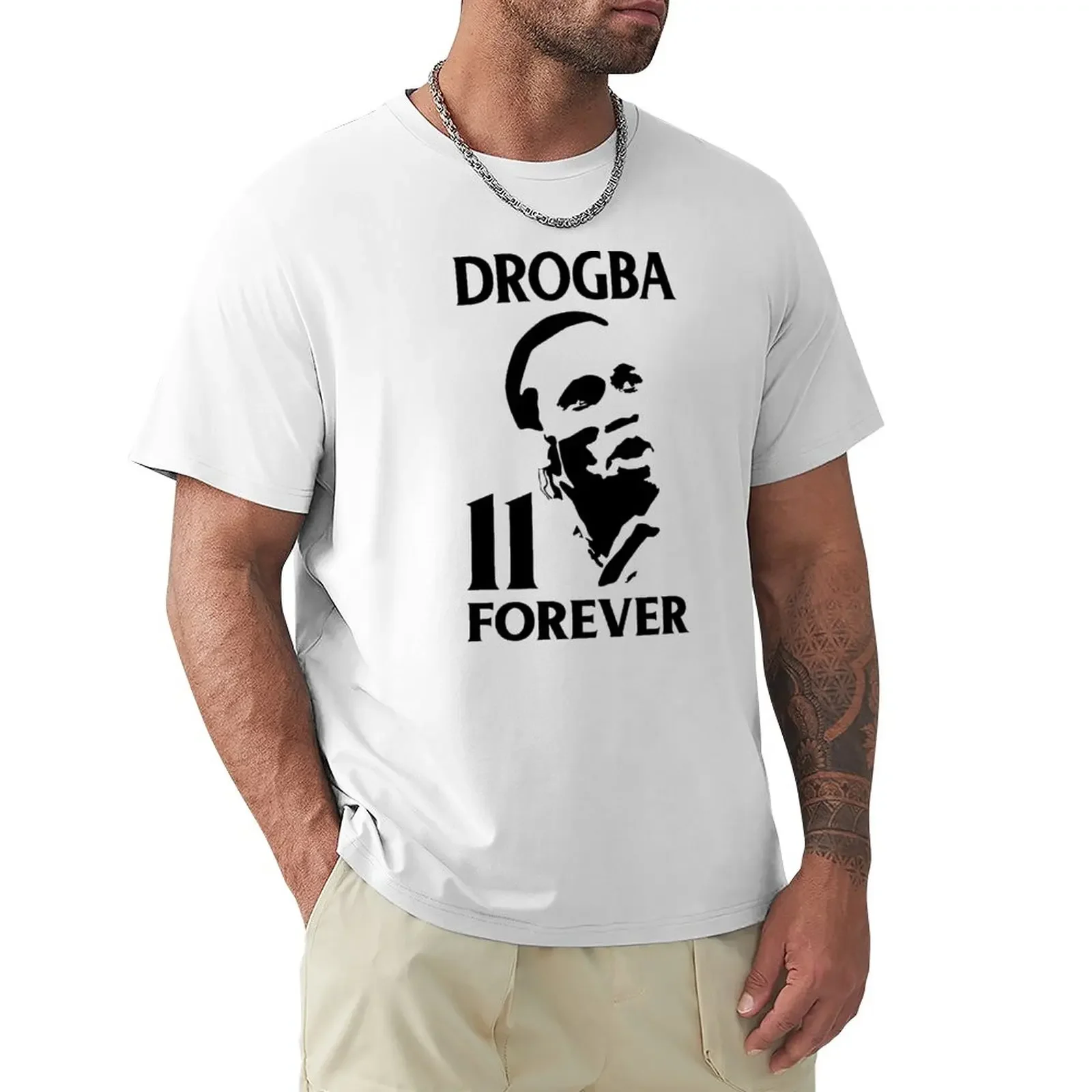 Drogba Forever Fan Art T-Shirt Animal Print Shirt Per Ragazzi Magliette Personalizzate Magliette Grafiche Da Uomo Grandi E Alte
