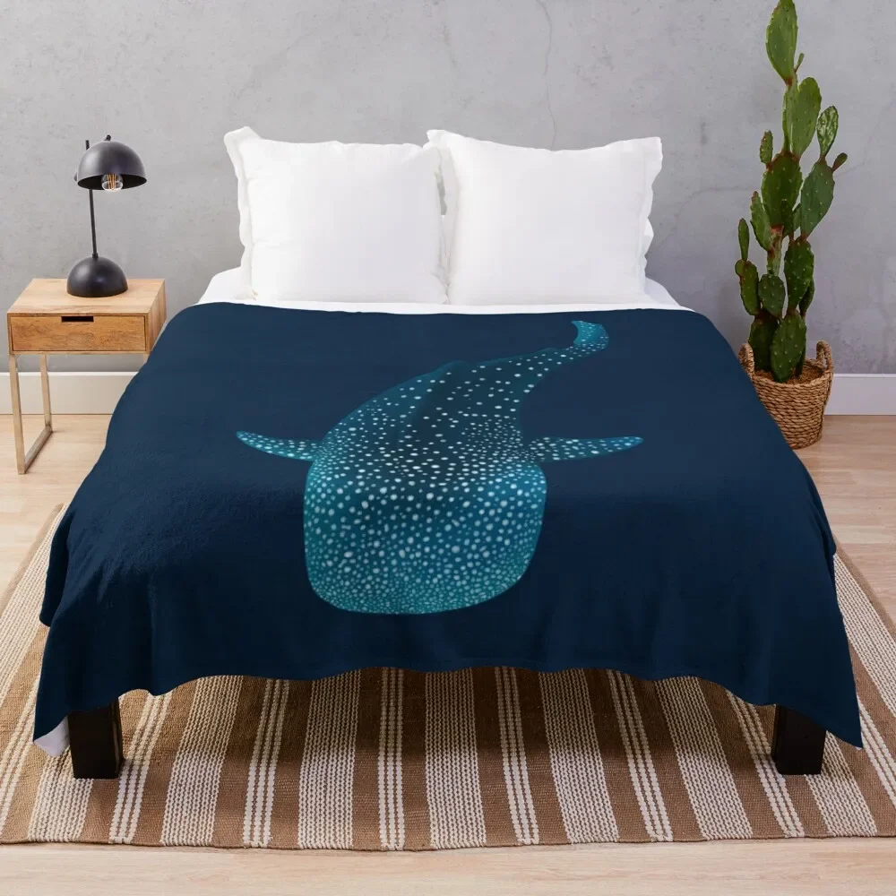 Whale Shark Marine Life Throw Coperta Summer Polar Dormitorio Essentials Coperte